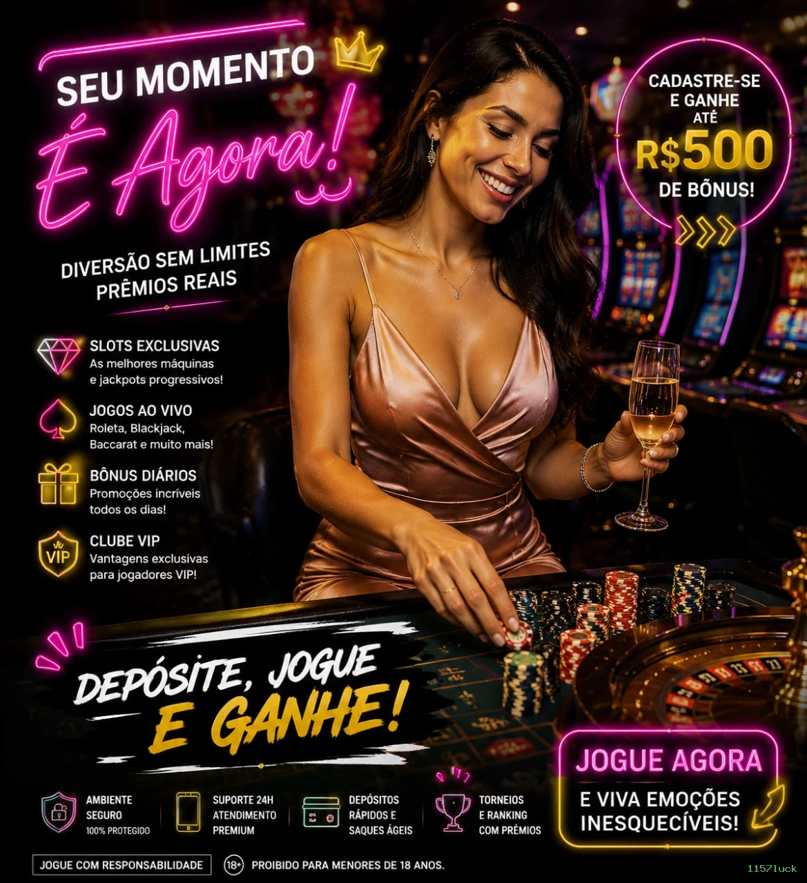 Métodos de pagamento aceitos na 1157luck